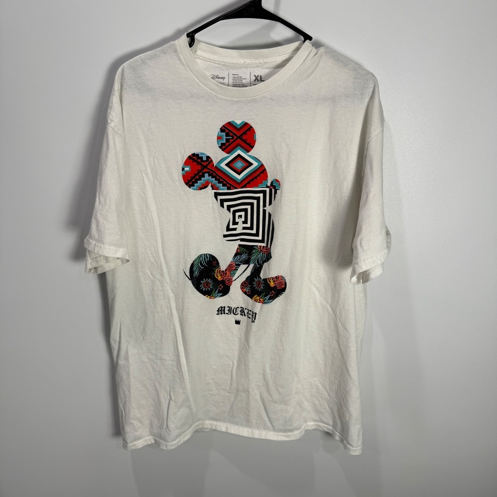 Neff‎ Sway Disney Mickey Mouse Tee Short Sleeve T-shirt White Size: XL Stained